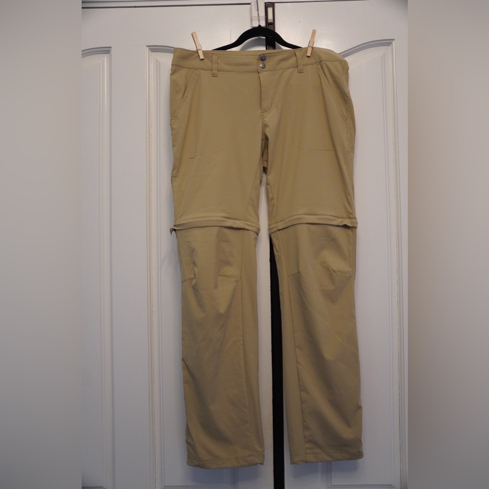 Women's Columbia Saturday Trail II Convertible Pants - 14 Long - Beige